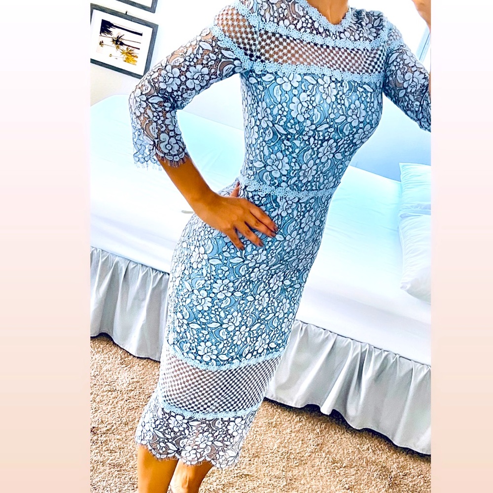 Midi blue dress
